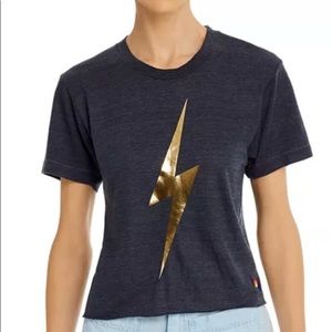 Aviator nation cropped bolt tee